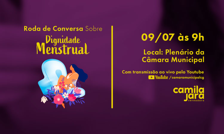Dignidade Menstrual é tema de Roda de Conversa