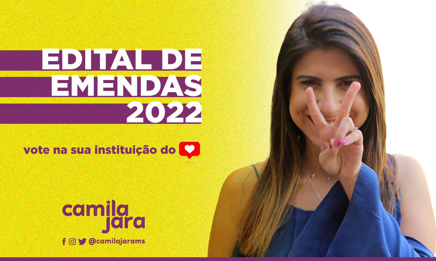 Edital tem 48 projetos inscritos para concorrer a emendas da vereadora Camila Jara